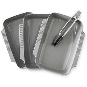 NIP Pampered Chef Coating Trays and Tongs